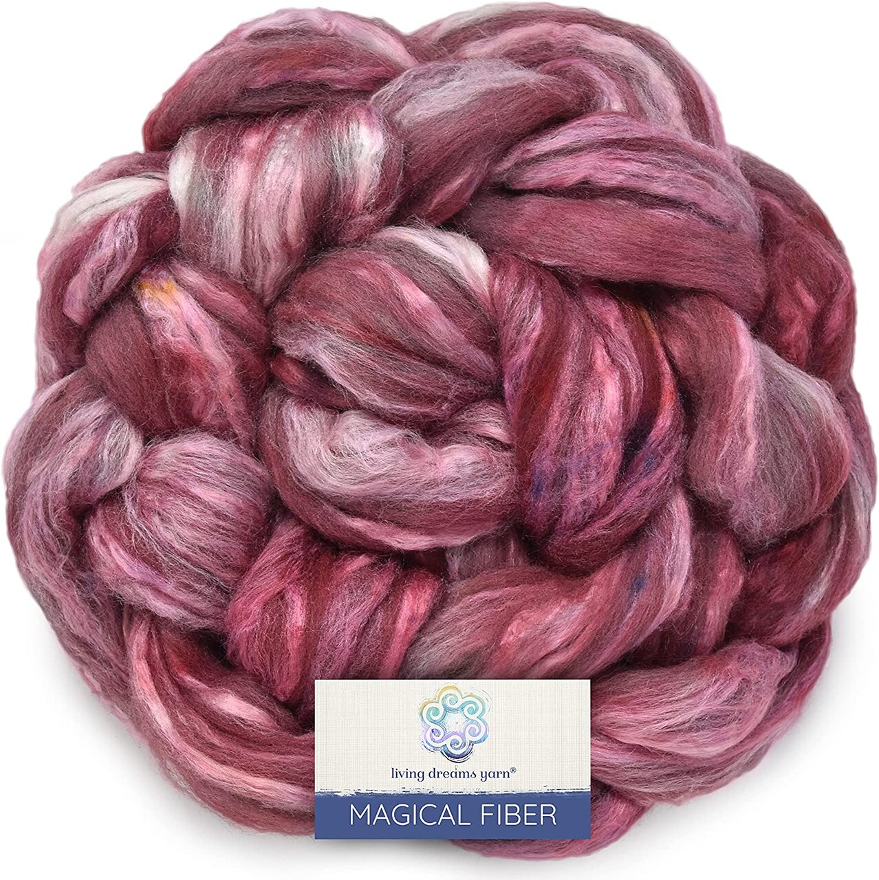 Magical Silk Merino Fiber. Hand Dyed Roving for Spinning & Felting.